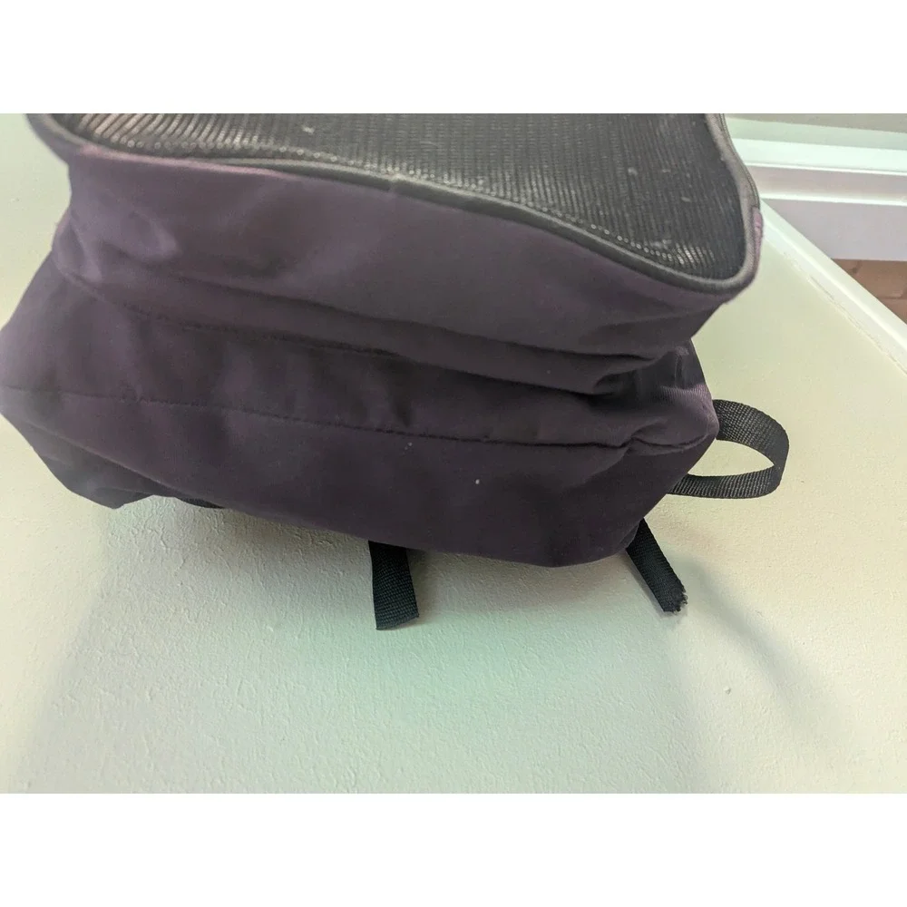 Vintage Coldwater Canyon Purple Black Multi Pocket Backpack 1990s Daypack